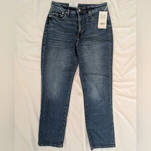 NWT H&M Women's Vintage Mom Jeans Ultra High Waist Ankle Length Loose Fit Size 8